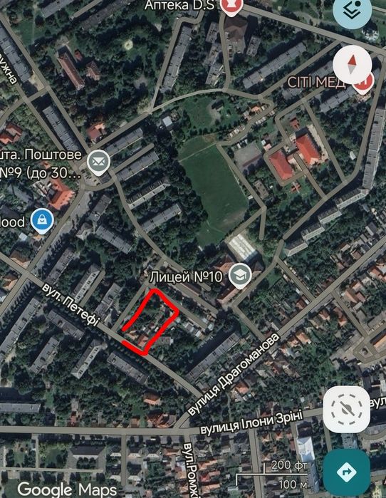 Продаж квартири м. Мукачево вул.Петефі 6
