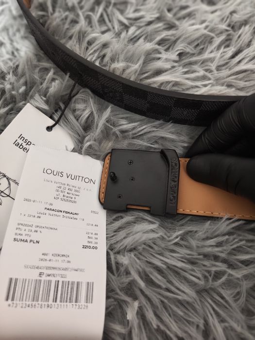 Pasek Louis Vuitton Czarny