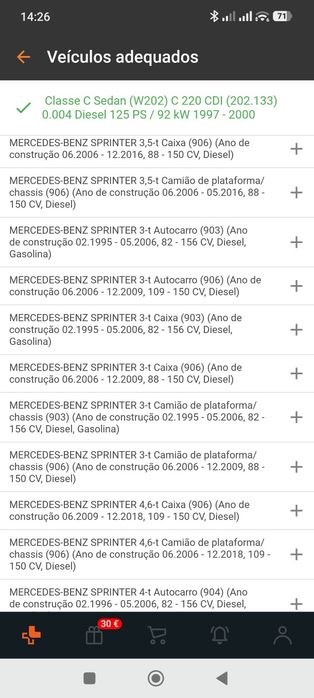 Mercedes sensor óleo w202 w 203 w204 w204