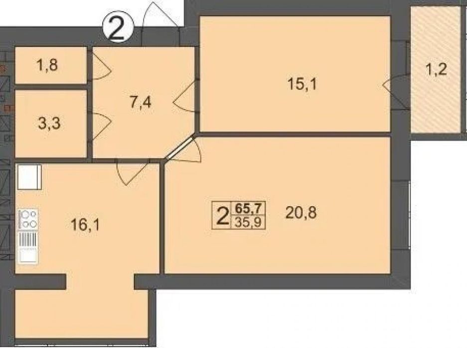 Продаж / Квартира / середній поверх