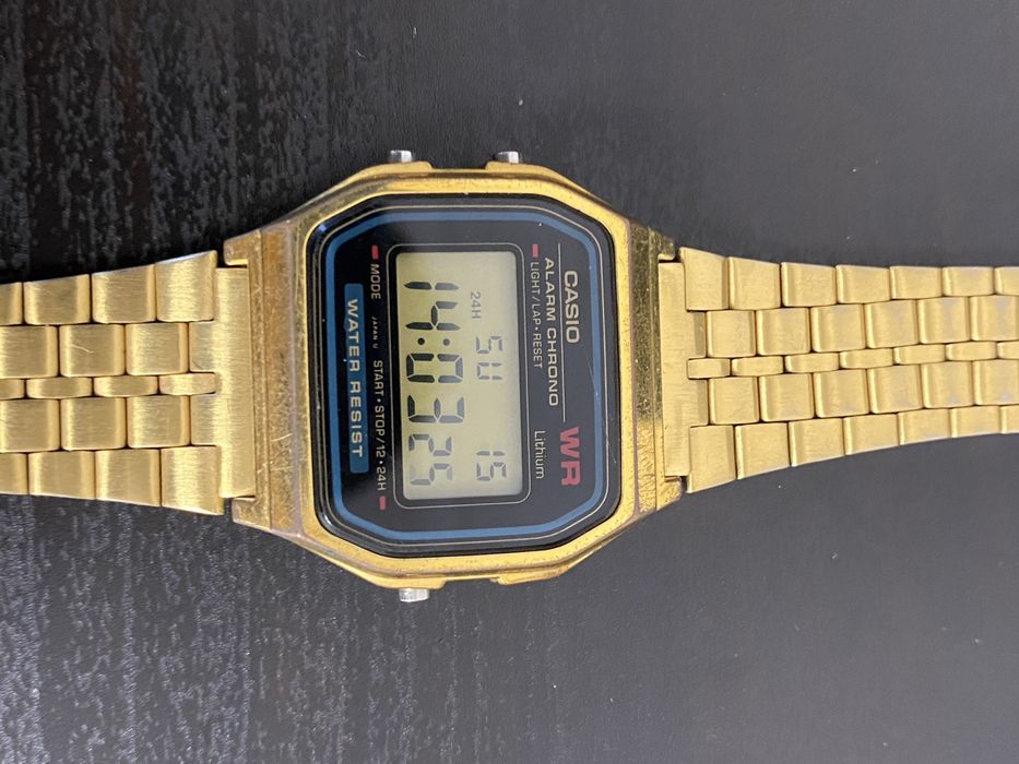 Relogio Casio Dourado com Pilha Nova