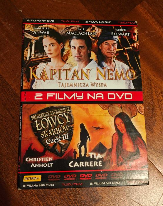 Film DVD - Kapitan Nemo + Łowcy skarbów III