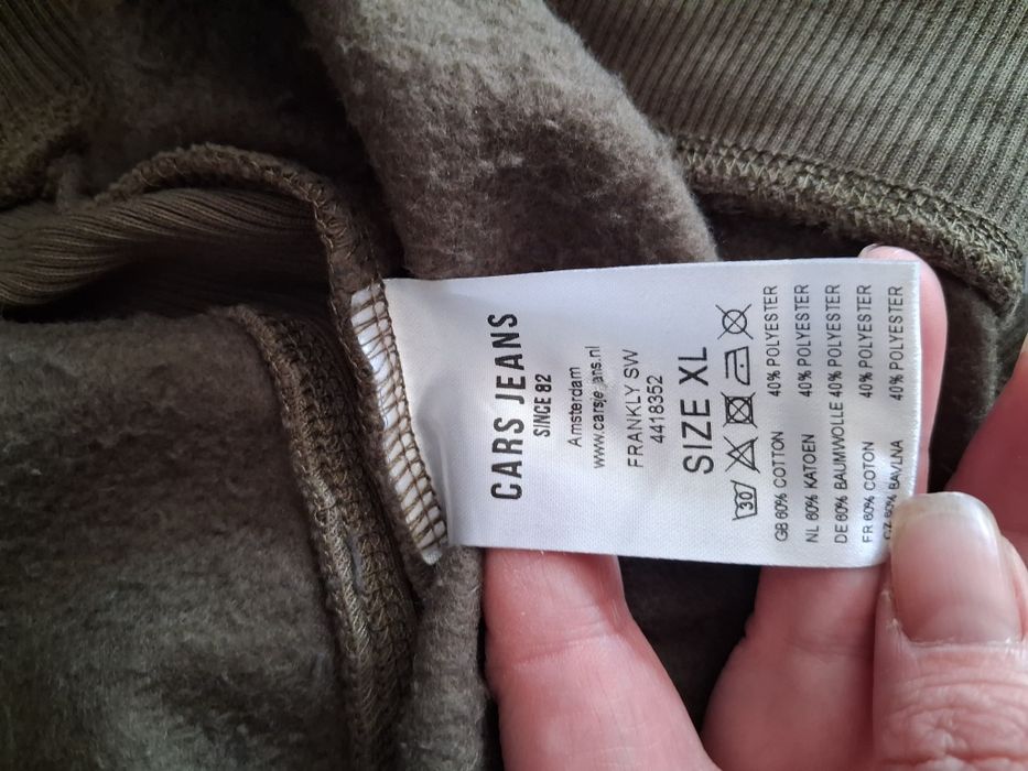 Wiosenna męska bluza bez kaptura rozmiar xl