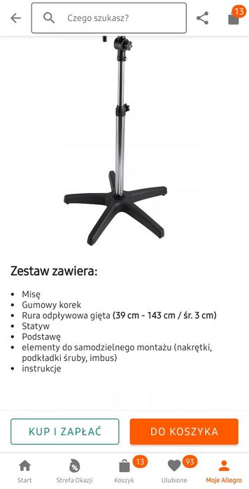 Przenośna myjka do mycia włosów Poniks NOWA