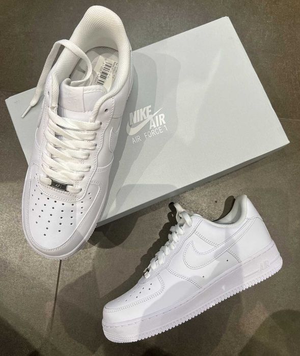 Buty Nike air force 1 cale biale NOWE meskie 44