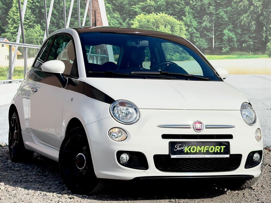 Fiat 500 Gwarancja!Oryginalny Lakier!Pakiet S!Skóra!Virtual!Serwis!