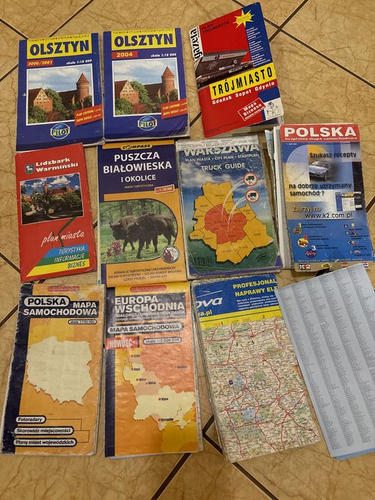 Stare mapy miast i Polski