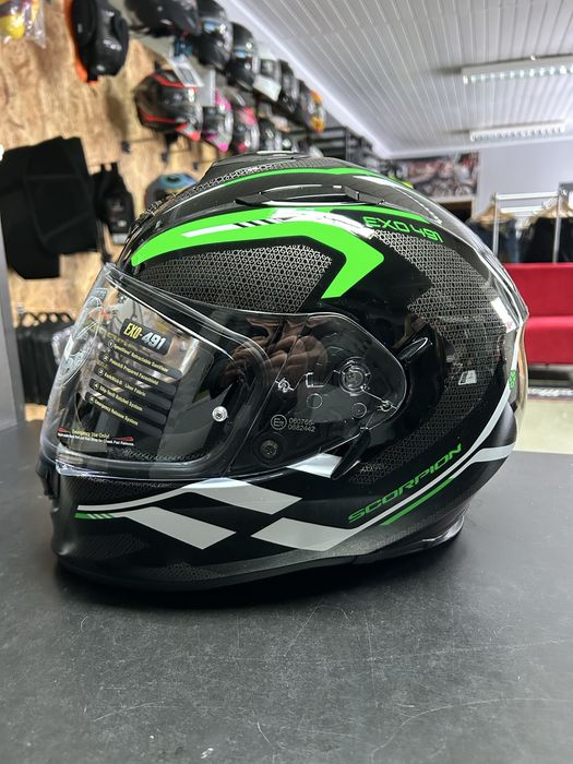 Kask Scorpion motocyklowy Exo 491 R. M oraz L blenda