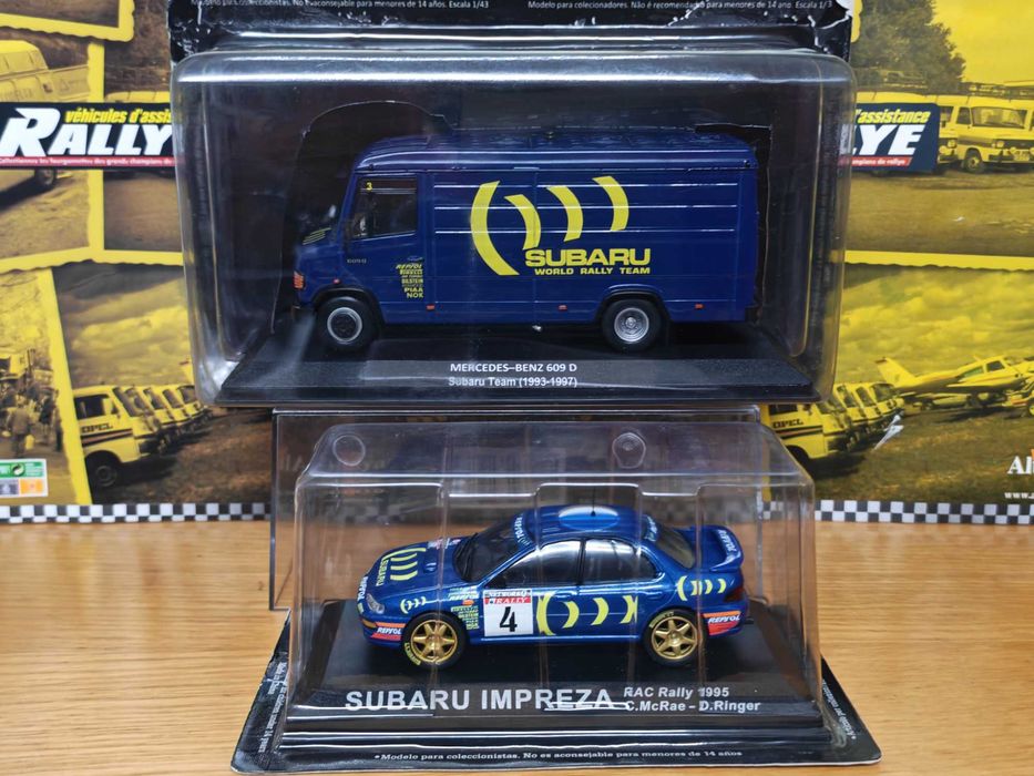 Mercedes Benz 609 D + Subaru Impreza 555 1:43  Team Subaru