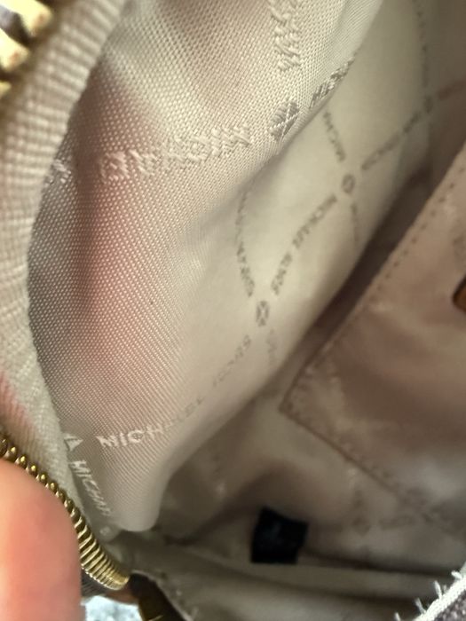 Сумка поясная Michael Kors натуральная кожа, канвас коричневый