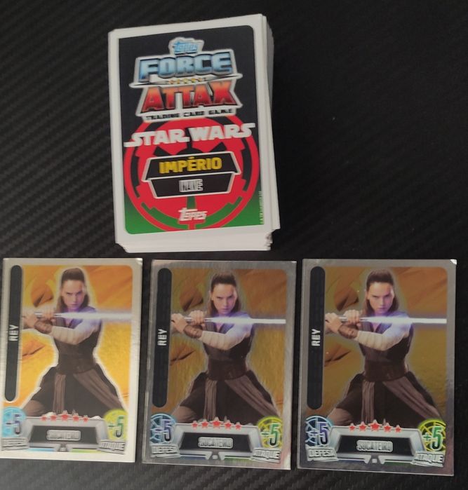 Cartas Star Wars Force Attax - 105 Cartas + 10 Prateadas