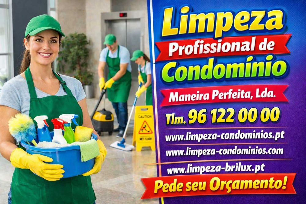 Limpeza de Condomínios - Zona de Lisboa, Amadora, Odivelas