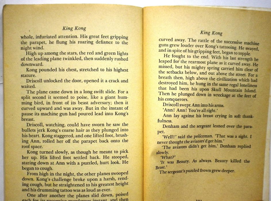 Книга ""Кинг  Конг. Новеллизация фильма"_англ.