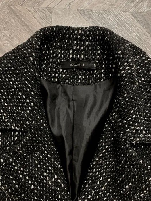 Reserved ramoneska kurtka czarna ciepła na suwak rozmiar 34 XS