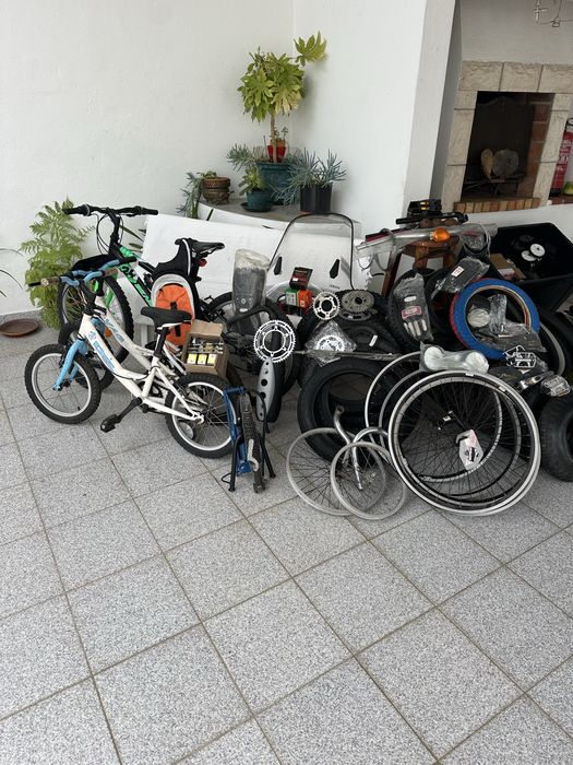 Lote de material novo motos e bicicletas