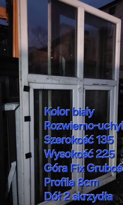 Okno Ciemny dąb 231x145