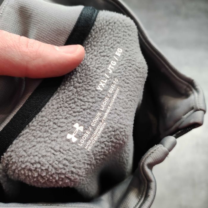 MĘSKA Bluza PREMIUM Sportowa Suwak Stójka Siłownia Under Armour Logo