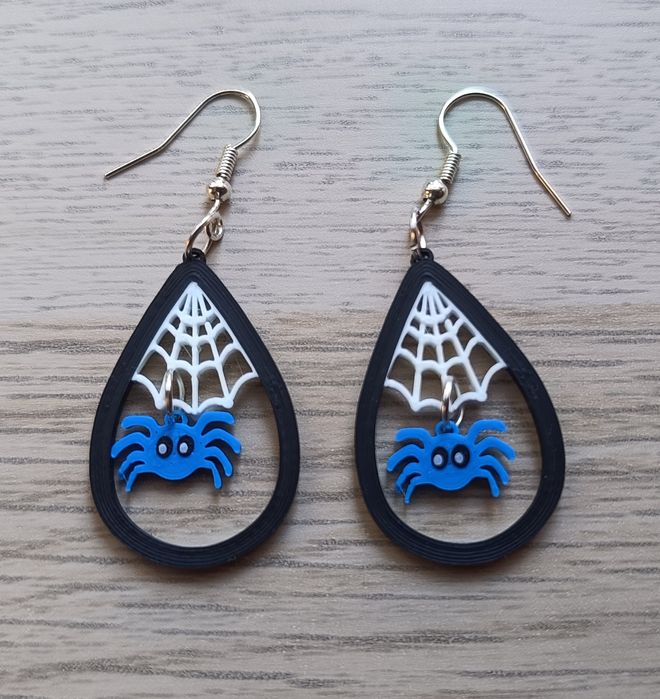 Kolczyki z pająkami idealne na Halloween
