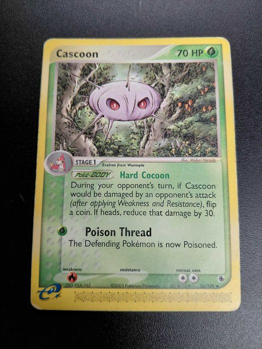 Pokemon Card- Cascoon 70 HP Hard Cocoon