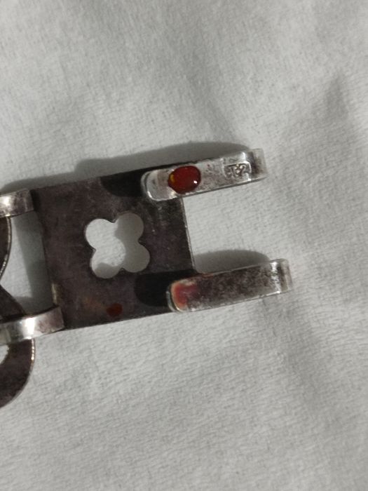 Винтажный серебряный браслет 17г