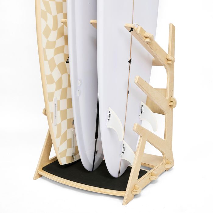 Rack de Surf Autoportante para 3 Pranchas Arrumação Vertical ou