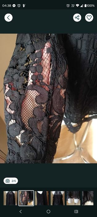 Czarna koronkowa gotycka bluzka gothic lolita Visual Kei alternatywka