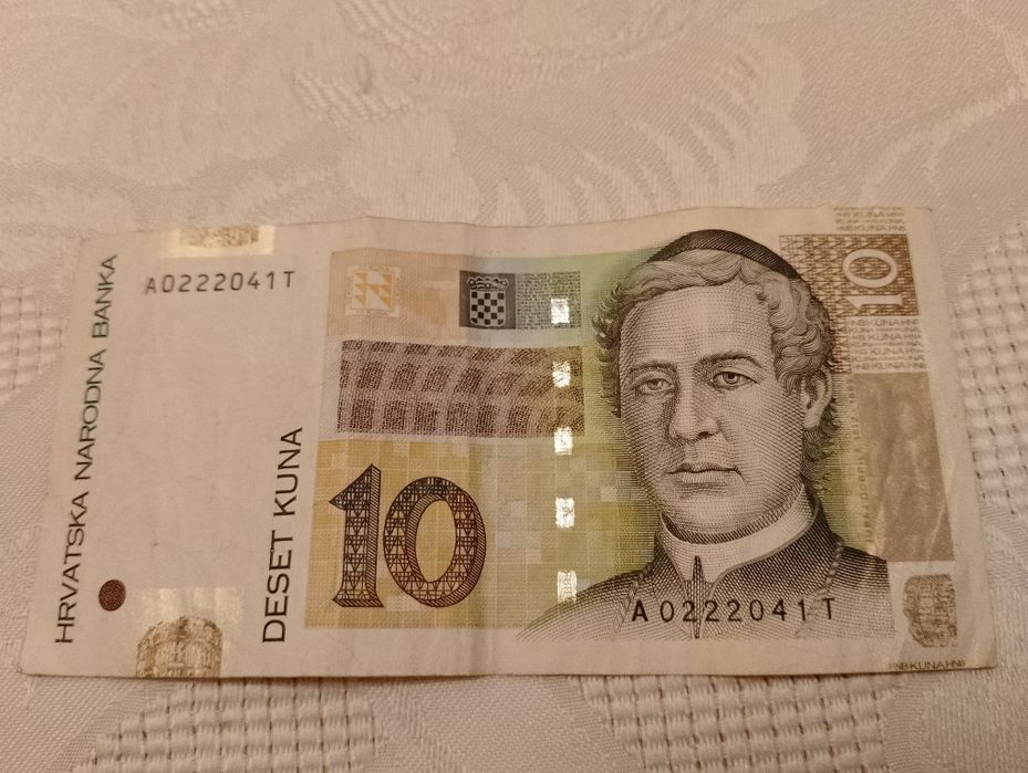 Banknot 10 KUNA - Chorwacja, kolekcjonerski, obiegowy, numizmatyka
