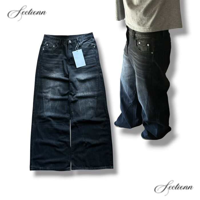 Baggy Opium Archive Black Washed Jeans Racer Balenci Jaded Bootcut Буткат Опіум Дуже Широкі Чорні Джинси Skater Sk8 Y2k Широкие Архив Черные Джинсы