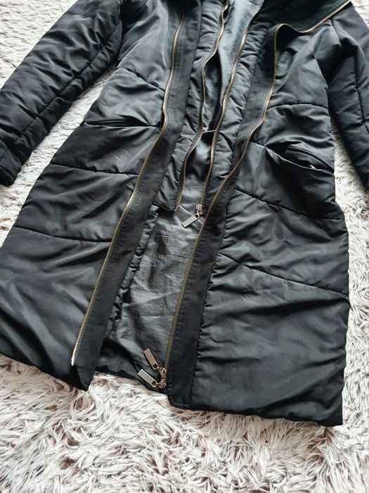 Zimowy, ciepły płaszcz Monnari M/38 |z kapturem |jak nowy