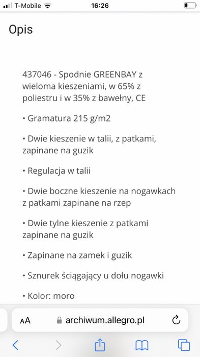 Spodnie moro robocze kamuflaż GreenBay M nowe
