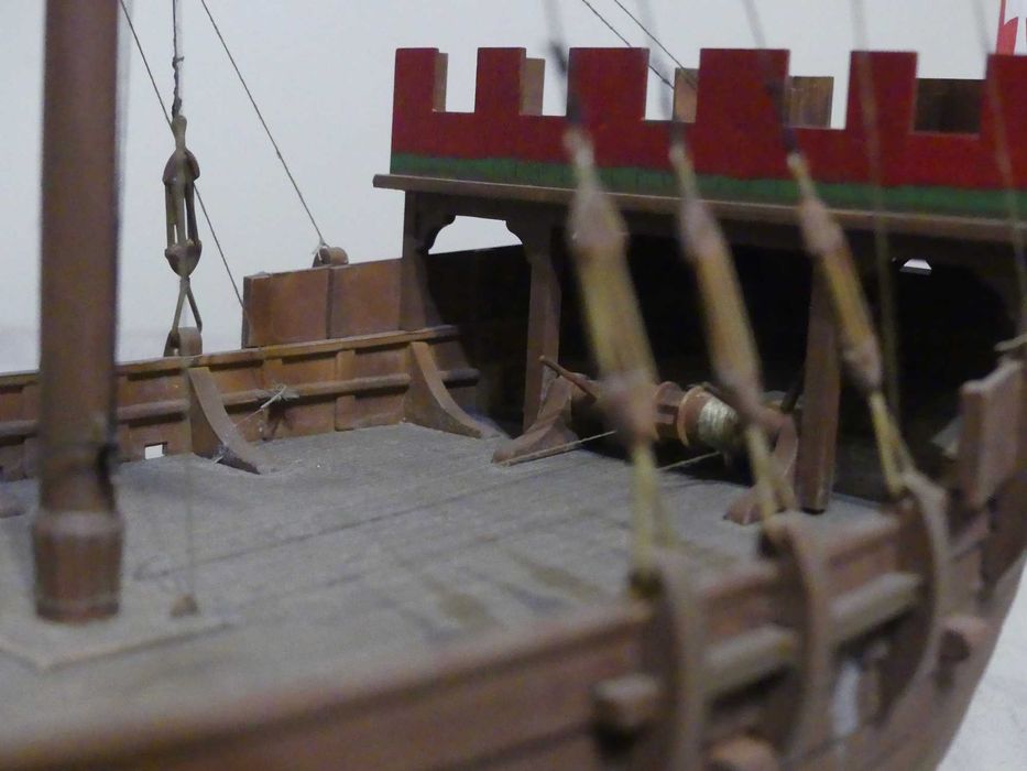 Model statku Koga Elbląska z 1350 roku MM