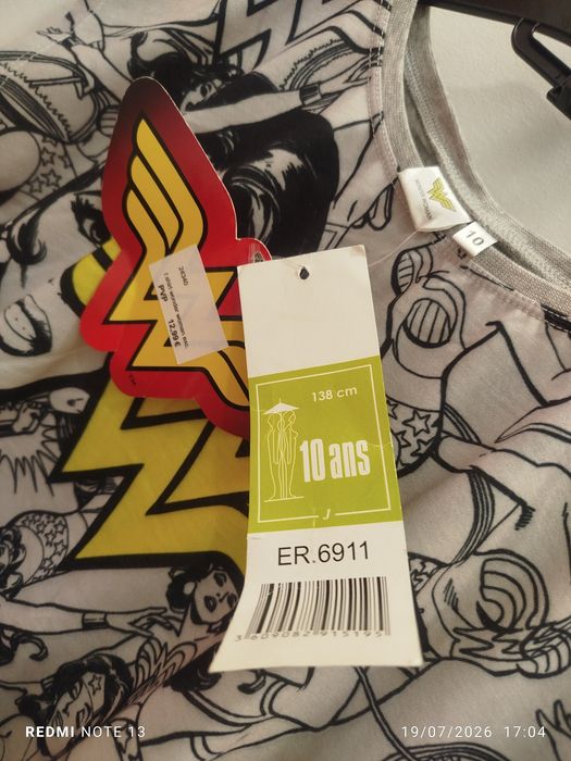 T-shirt Wonder Woman menina 10 anos (138 cm) - NOVA com etiqueta