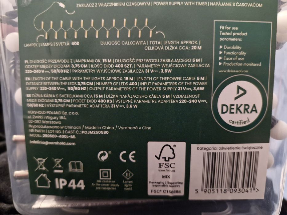 Nowe lampki choinkowe 400 led