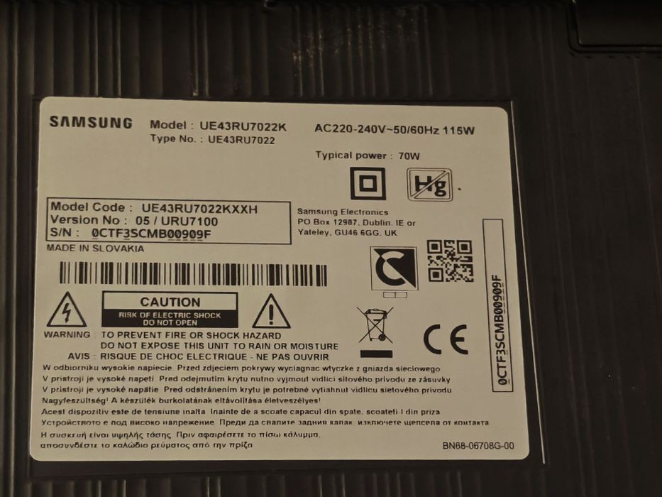 Telewizor Samsung 43' SMART TV