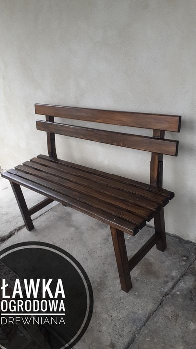 Ławka ogrodowa drewniana