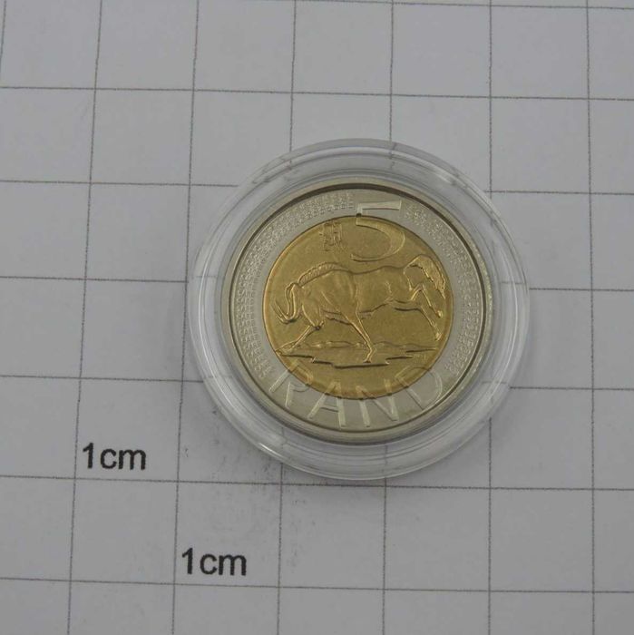 Moeda sul-africana de cinco rands, edição limitada (Reservado)