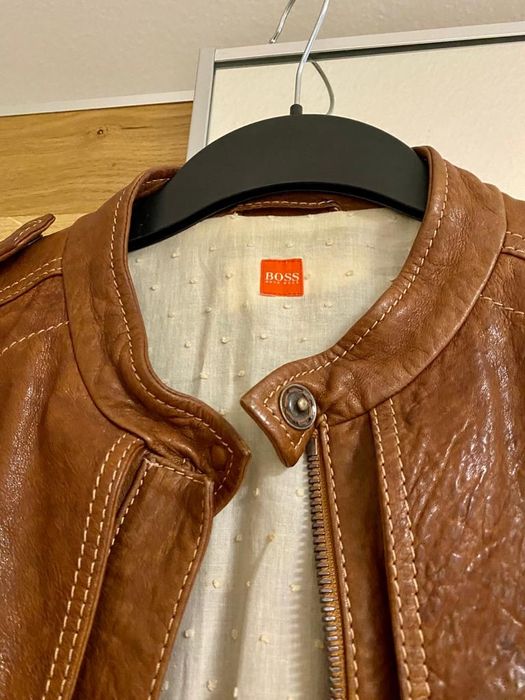 BOSS kurtka skórzana damska