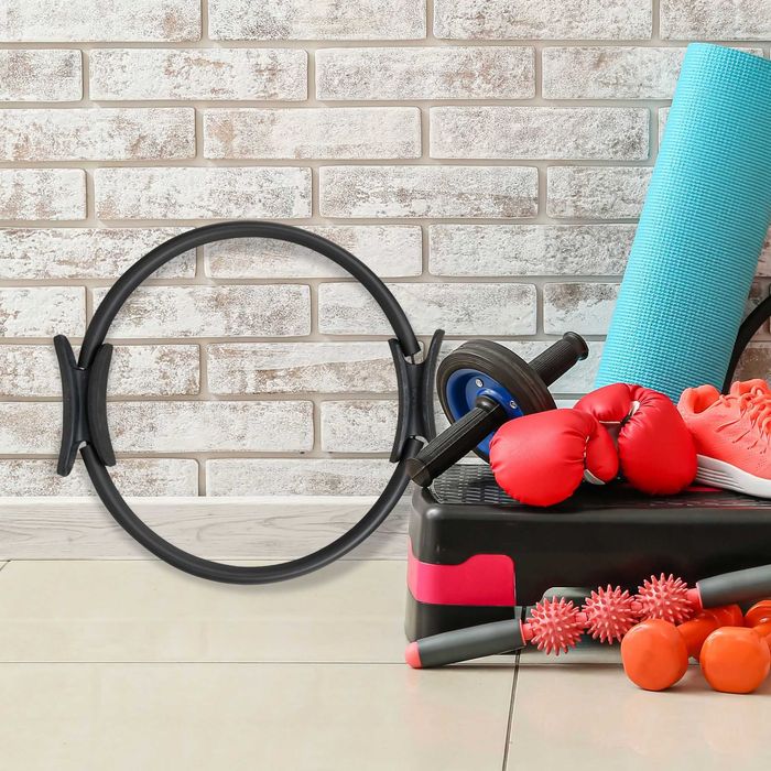 Obręcz do jogi pilates ring kółko koło do ćwiczeń fitness czarne