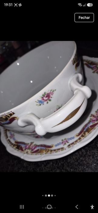 Sopeira peças porcelana