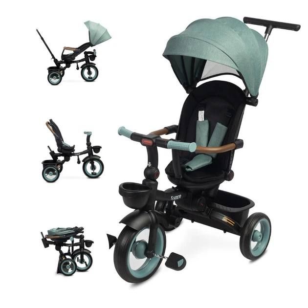 Триколісний велосипед Caretero Toyz Saber Mint з регул.нахилом спинки
