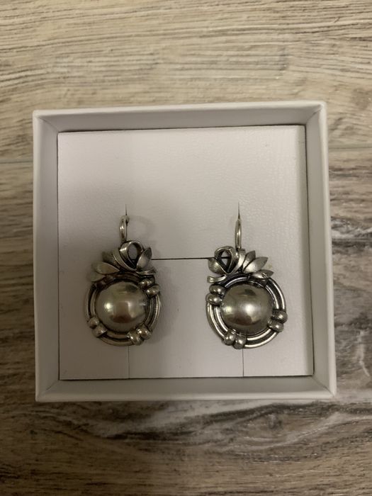 Срібні сережки,925 проба,КЮЗ.