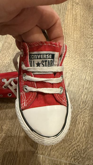 Czerwone oryginalne Converse, rozmiar 25, stan bardzo dobry