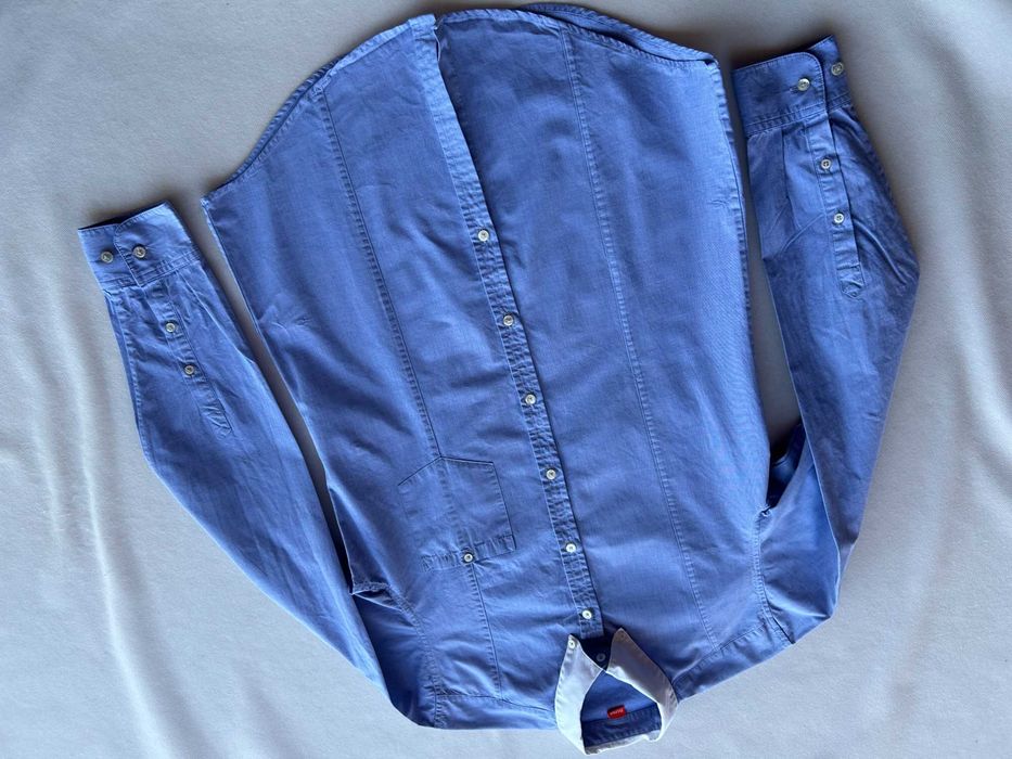 Hugo Boss _ Niebieska koszula z długim rękawem rozmiar 38 _ S