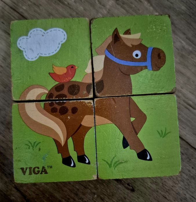 Пазл-кубики Viga Toys "Ферма"