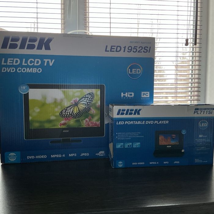 Телевизор и портативный DVD плеер BBK LED 1952 SI, PL 711SI