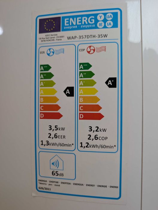 Ar condicionado portátil em excelente estado com bomba de calor.