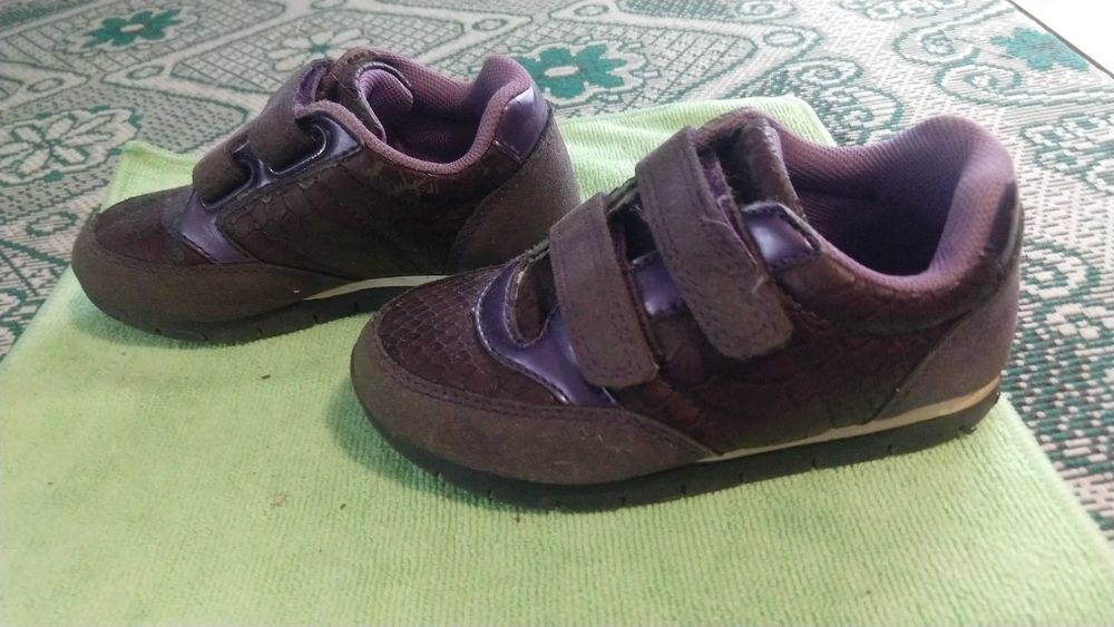 Дитячі кожані ботінки, кросівки, розмір 26/16.5.