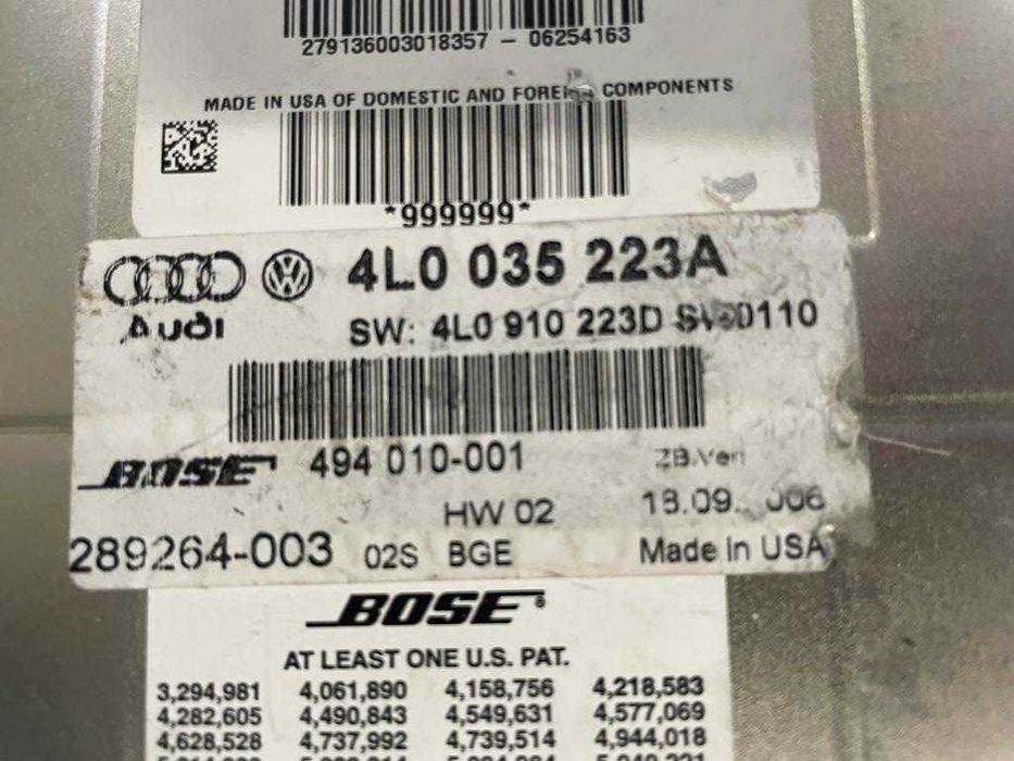 Wzmacniacz Audi Q7 sprawny gwarancja kodowanie
