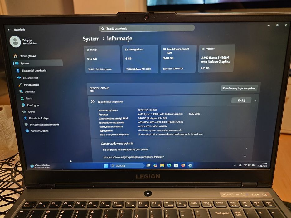 Lenovo Legion 5 15ARH05H w topowej konfiguracji