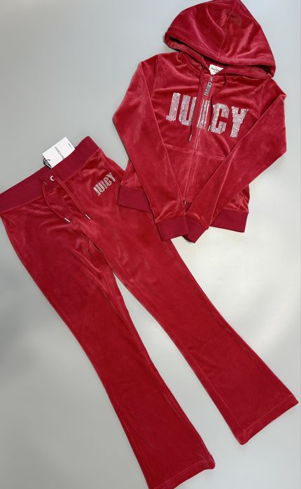 Велюровий костюм Juicy Couture новий оригінал червоний S, M кльош